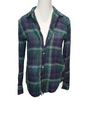 Super soft boyfriend plaid shirt